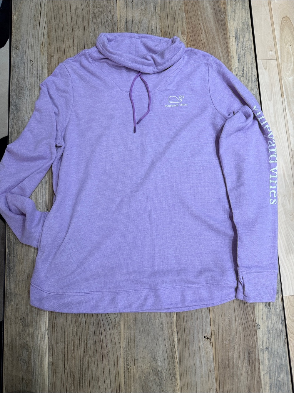 Vineyard Vines Lavender Cowl Neck Pullover with 2 pockets